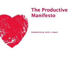 Cover of the book The Productive Manifesto by Bill Brown