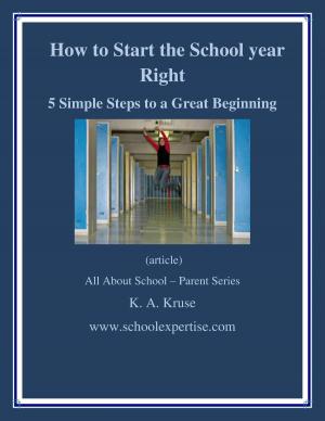 Cover of How to Start the School Year RIGHT!: 5 Simple Steps to a Great Beginning