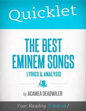 Book cover of Quicklet on The Best Eminem Songs: Lyrics and Analysis