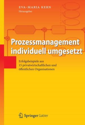 Cover of the book Prozessmanagement individuell umgesetzt by Klaus Hahn, J. Guillet, A. Piepsz, Sibylle Fischer, I. Roca, Isky Gordon, M. Wioland