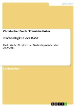 Cover of the book Nachhaltigkeit der BASF by Marek Firlej