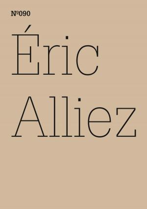Cover of the book Éric Alliez by Hatje Cantz Verlag