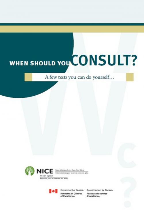 Cover of the book When should you consult? by National Initiative for the Care of the Elderly, NICE