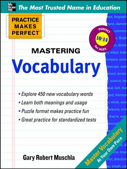 Cover of the book Practice Makes Perfect Mastering Vocabulary by Gary Robert Muschla, McGraw-Hill Education