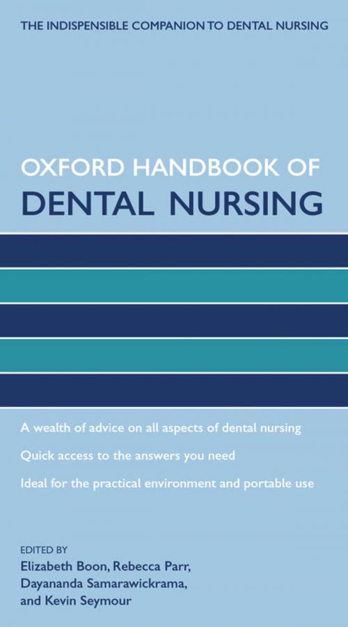 Cover of the book Oxford Handbook of Dental Nursing by , OUP Oxford