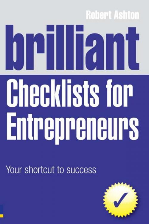 Cover of the book Brilliant Checklists for Entrepreneurs by Robert Ashton, Pearson Education Limited