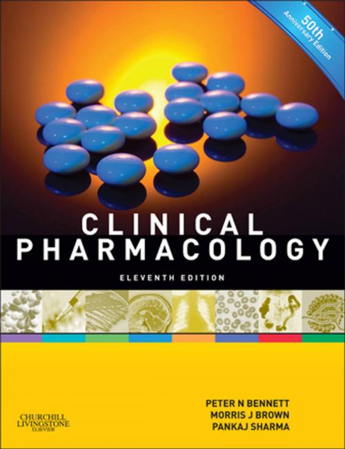 Cover of the book Clinical Pharmacology by Pankaj Sharma, MD PhD FRCP, Morris J. Brown, MA MSc FRCP FAHA FBPharmacolS FMedSci, Peter N. Bennett, MD FRCP, Elsevier Health Sciences