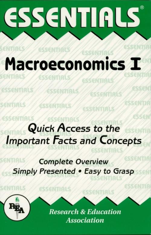 Cover of the book Macroeconomics I Essentials by Robert Rycroft, Research & Education Association