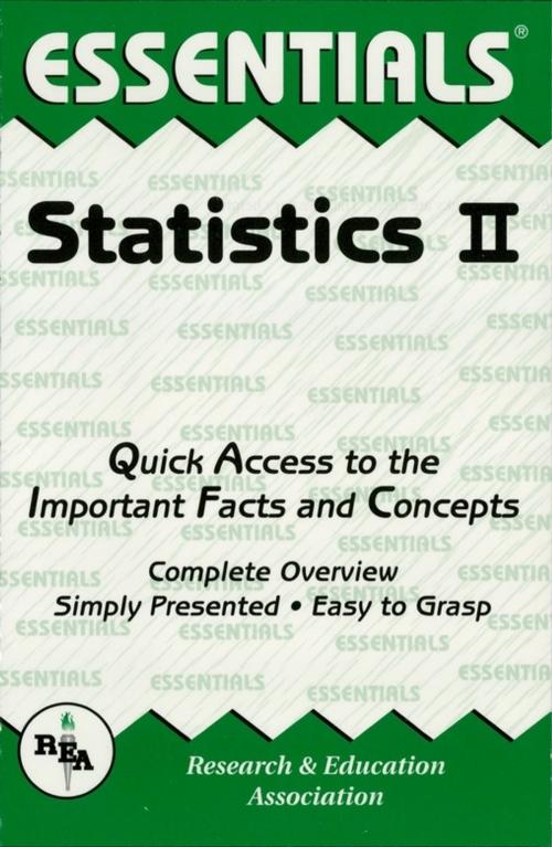 Cover of the book Statistics II Essentials by Emil Milewski, Research & Education Association