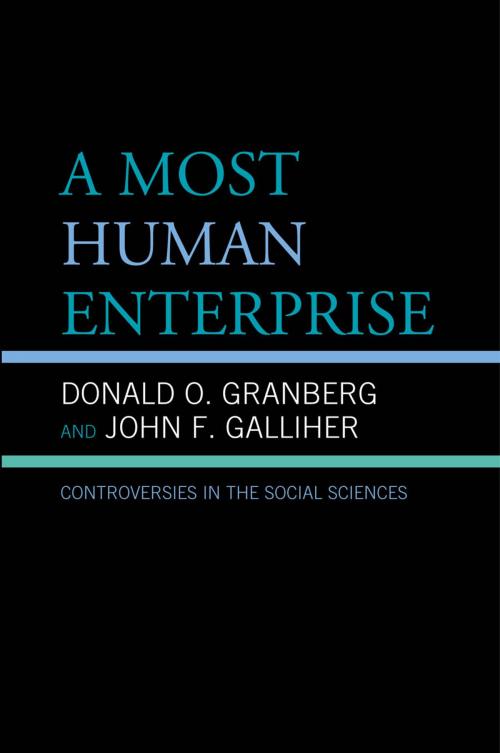 Cover of the book A Most Human Enterprise by Donald O. Granberg, John Galliher, Lexington Books