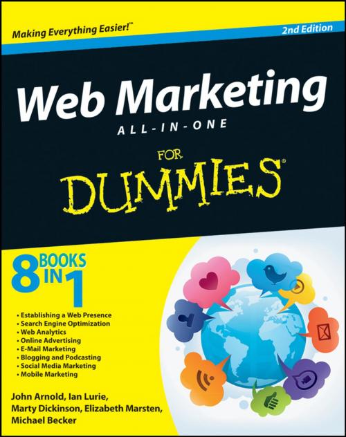 Cover of the book Web Marketing All-in-One For Dummies by John Arnold, Michael Becker, Marty Dickinson, Ian Lurie, Elizabeth Marsten, Wiley