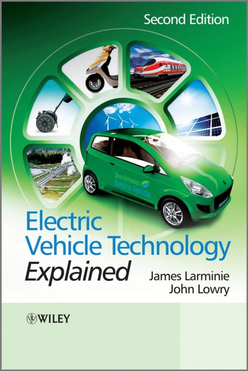 Cover of the book Electric Vehicle Technology Explained by James Larminie, John Lowry, Wiley