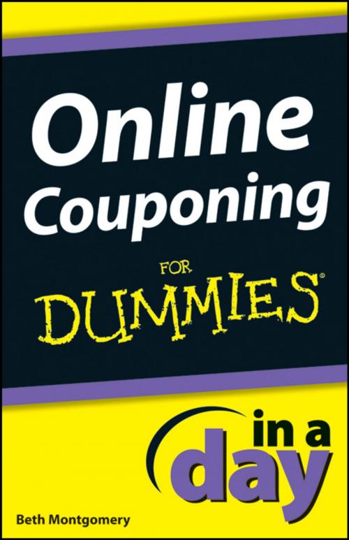 Cover of the book Online Couponing In a Day For Dummies by Beth Montgomery, Wiley