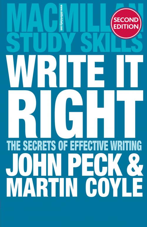 Cover of the book Write it Right by Martin Coyle, John Peck, Macmillan Education UK