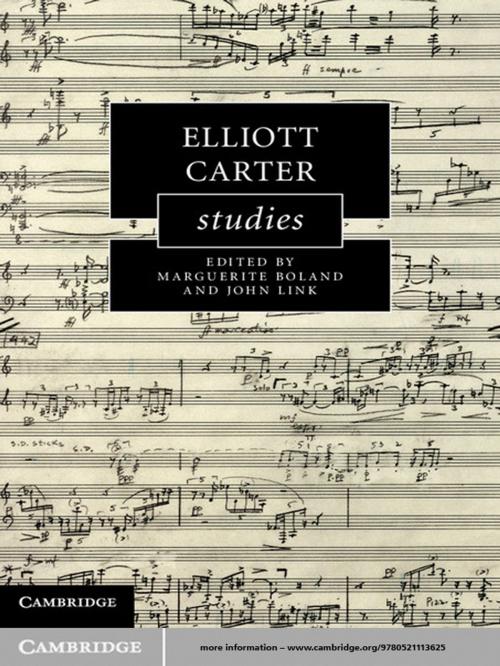Cover of the book Elliott Carter Studies by , Cambridge University Press