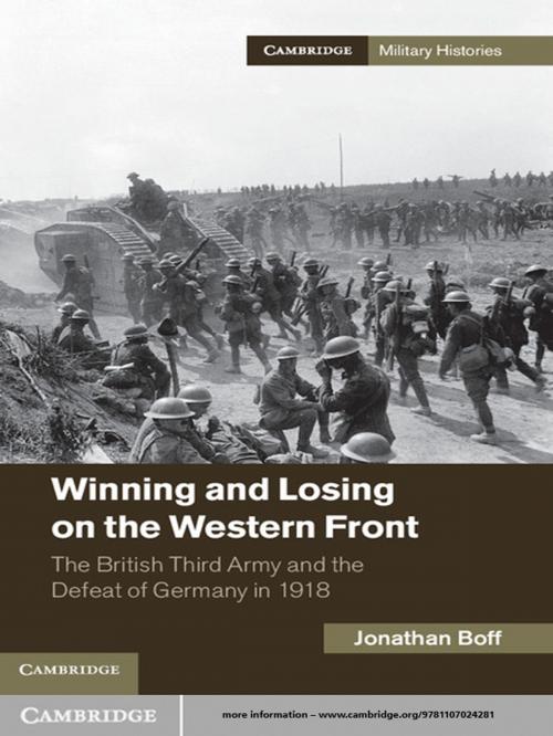 Cover of the book Winning and Losing on the Western Front by Dr Jonathan Boff, Cambridge University Press