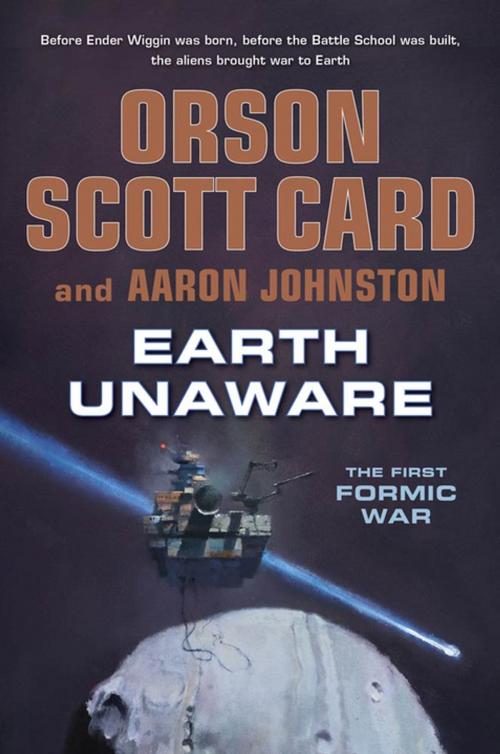 Cover of the book Earth Unaware by Orson Scott Card, Aaron Johnston, Tom Doherty Associates