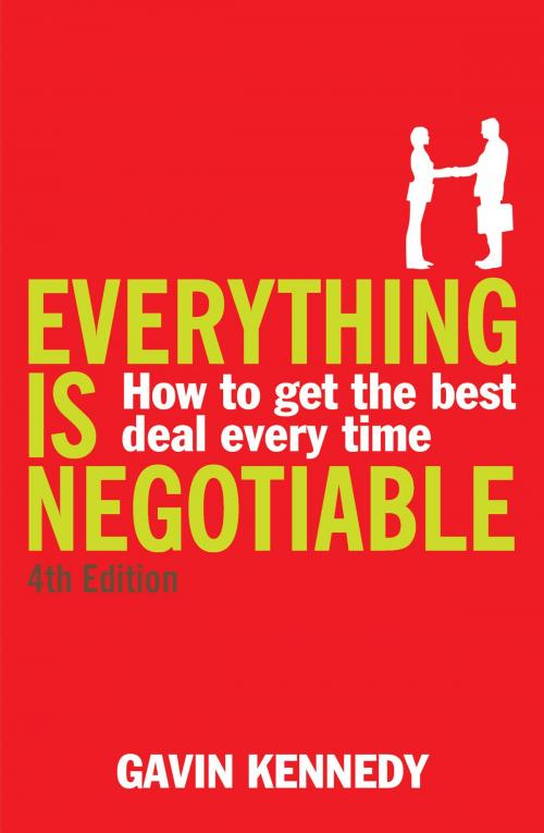 Cover of the book Everything is Negotiable by Gavin Kennedy, Random House