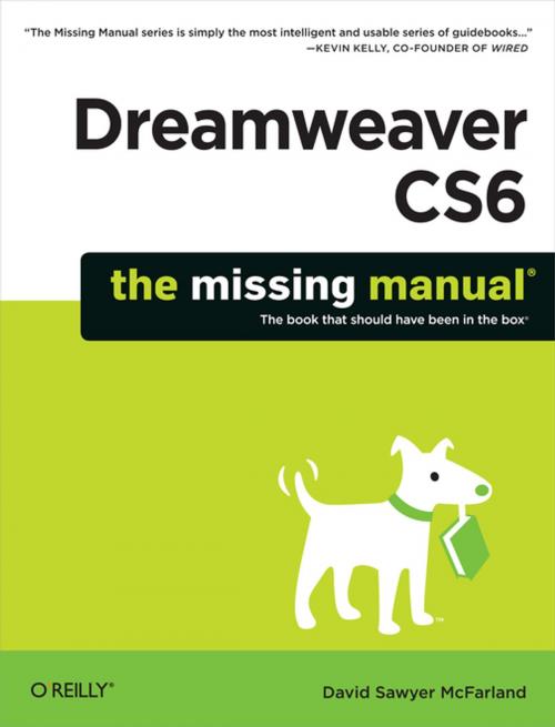 Cover of the book Dreamweaver CS6: The Missing Manual by David Sawyer McFarland, O'Reilly Media