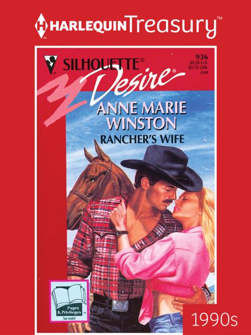 Cover of the book Rancher's Wife by Anne Marie Winston, Harlequin