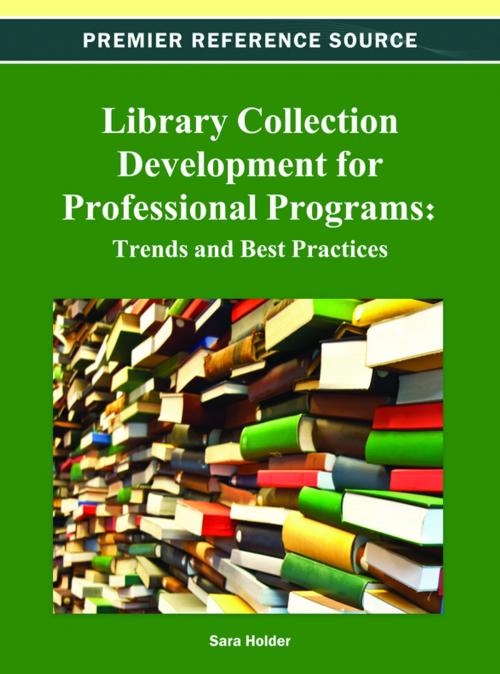 Cover of the book Library Collection Development for Professional Programs by , IGI Global