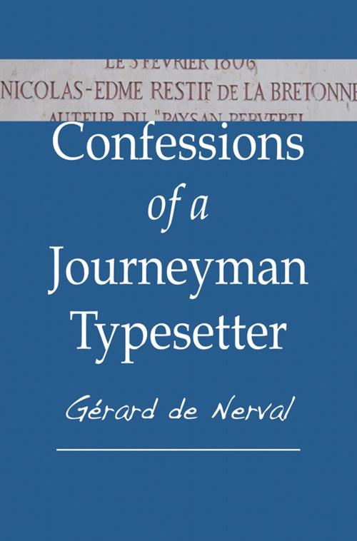 Cover of the book Confessions of a Journeyman Typesetter by Gérard de Nerval, Fario