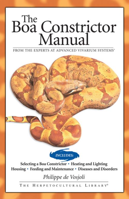 Cover of the book Boa Constrictor Manual by Philippe De Vosjoli, Roger Klingenberg, Jeff Ronne, CompanionHouse Books