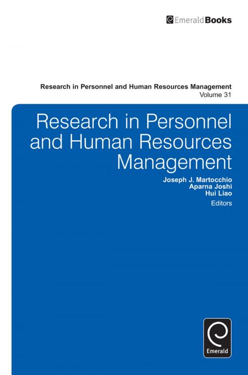 Cover of the book Research in Personnel and Human Resources Management by , Emerald Group Publishing Limited
