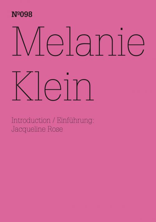 Cover of the book Melanie Klein by Melanie Klein, Hatje Cantz Verlag