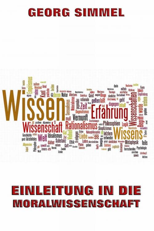 Cover of the book Einleitung in die Moralwissenschaft by Georg Simmel, Jazzybee Verlag
