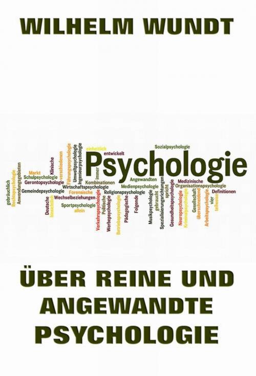 Cover of the book Über reine und angewandte Psychologie by Wilhelm Wundt, Jazzybee Verlag