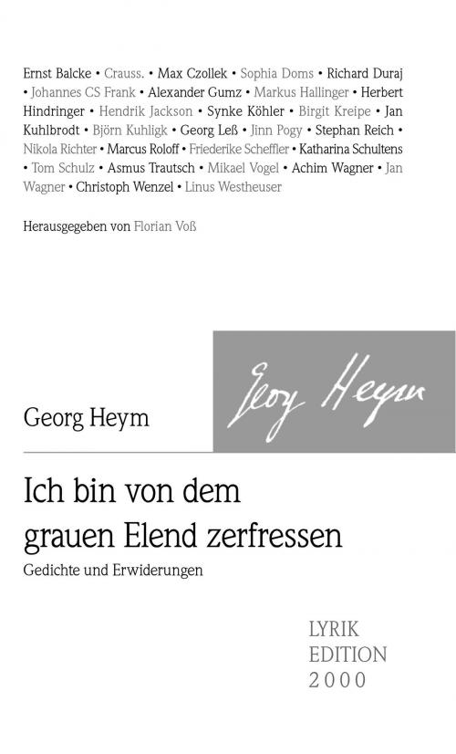 Cover of the book Ich bin von dem grauen Elend zerfressen by Georg Heym, Buch&Media