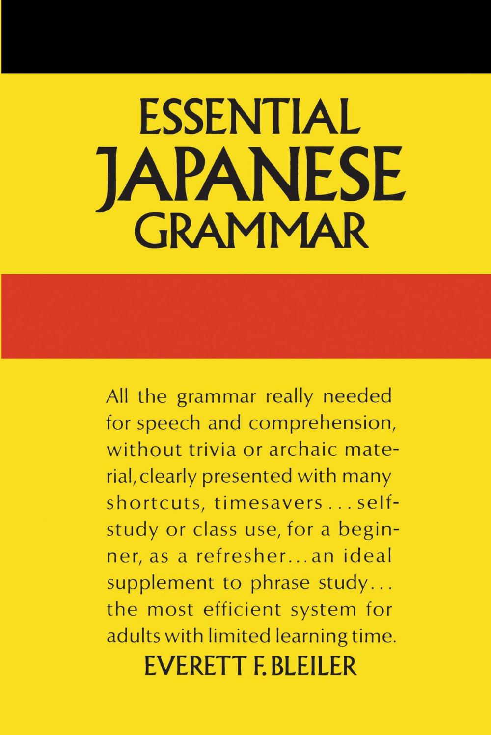 Big bigCover of Essential Japanese Grammar
