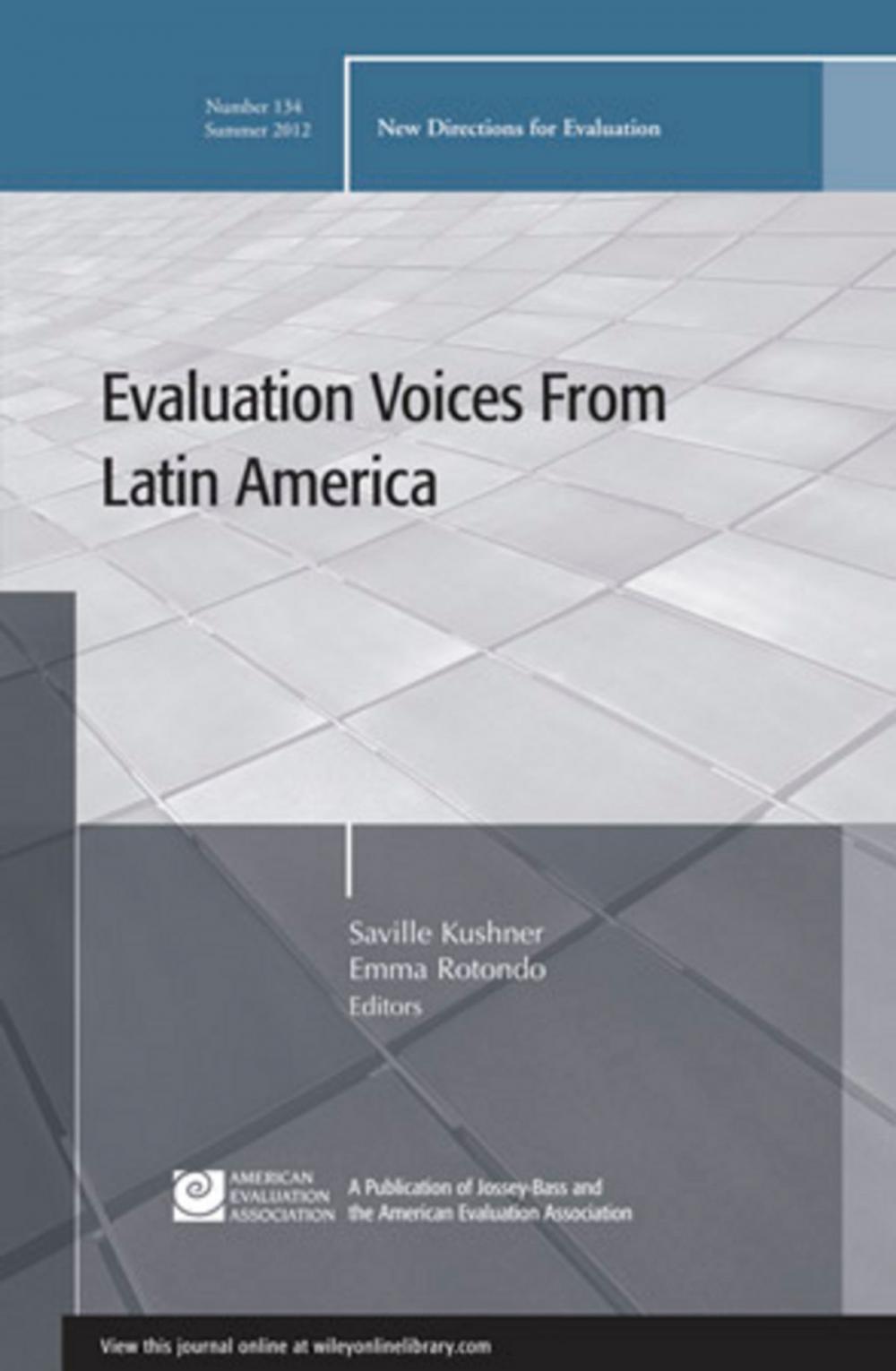 Big bigCover of Evaluation Voices from Latin America