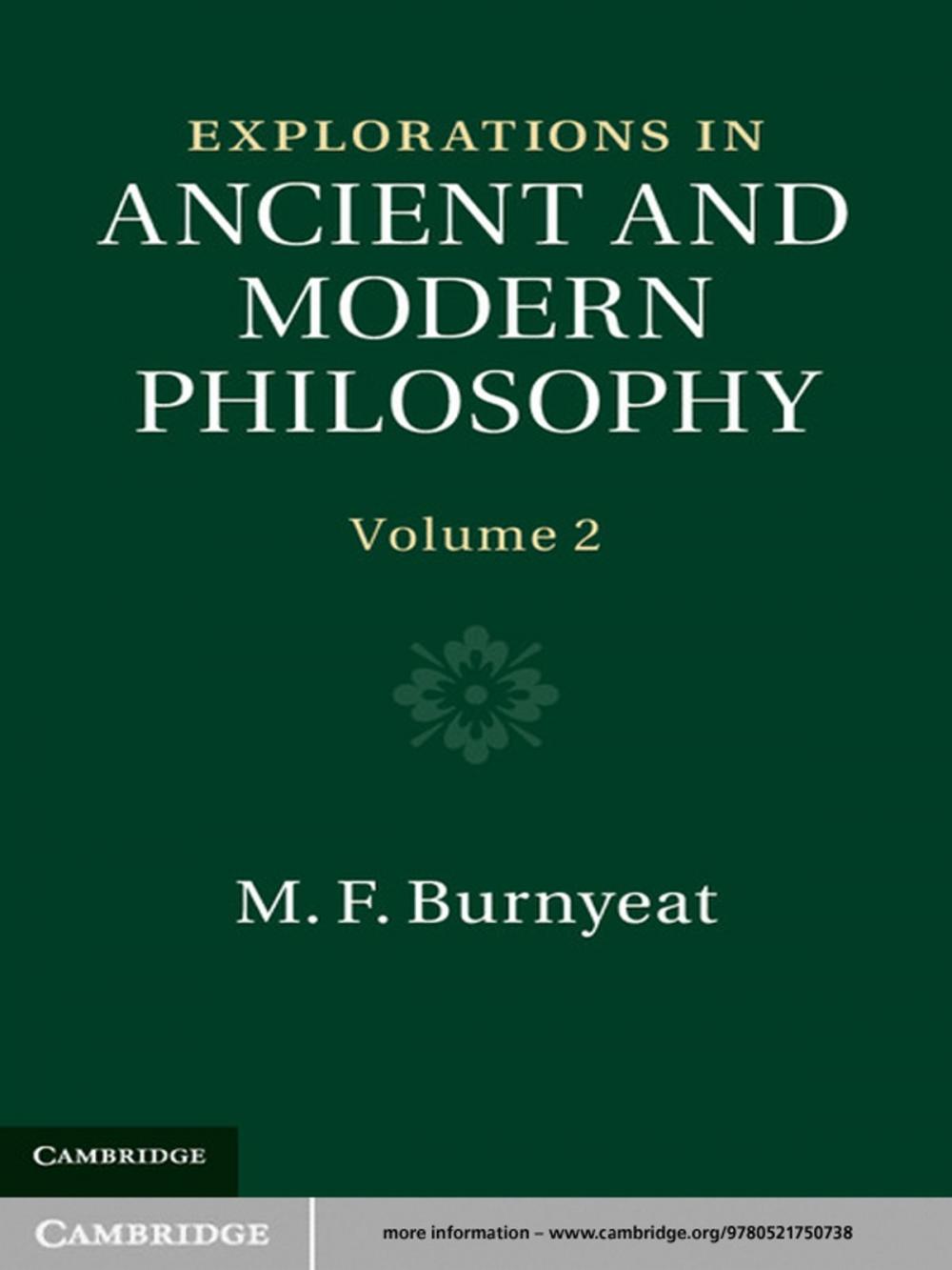 Big bigCover of Explorations in Ancient and Modern Philosophy: Volume 2