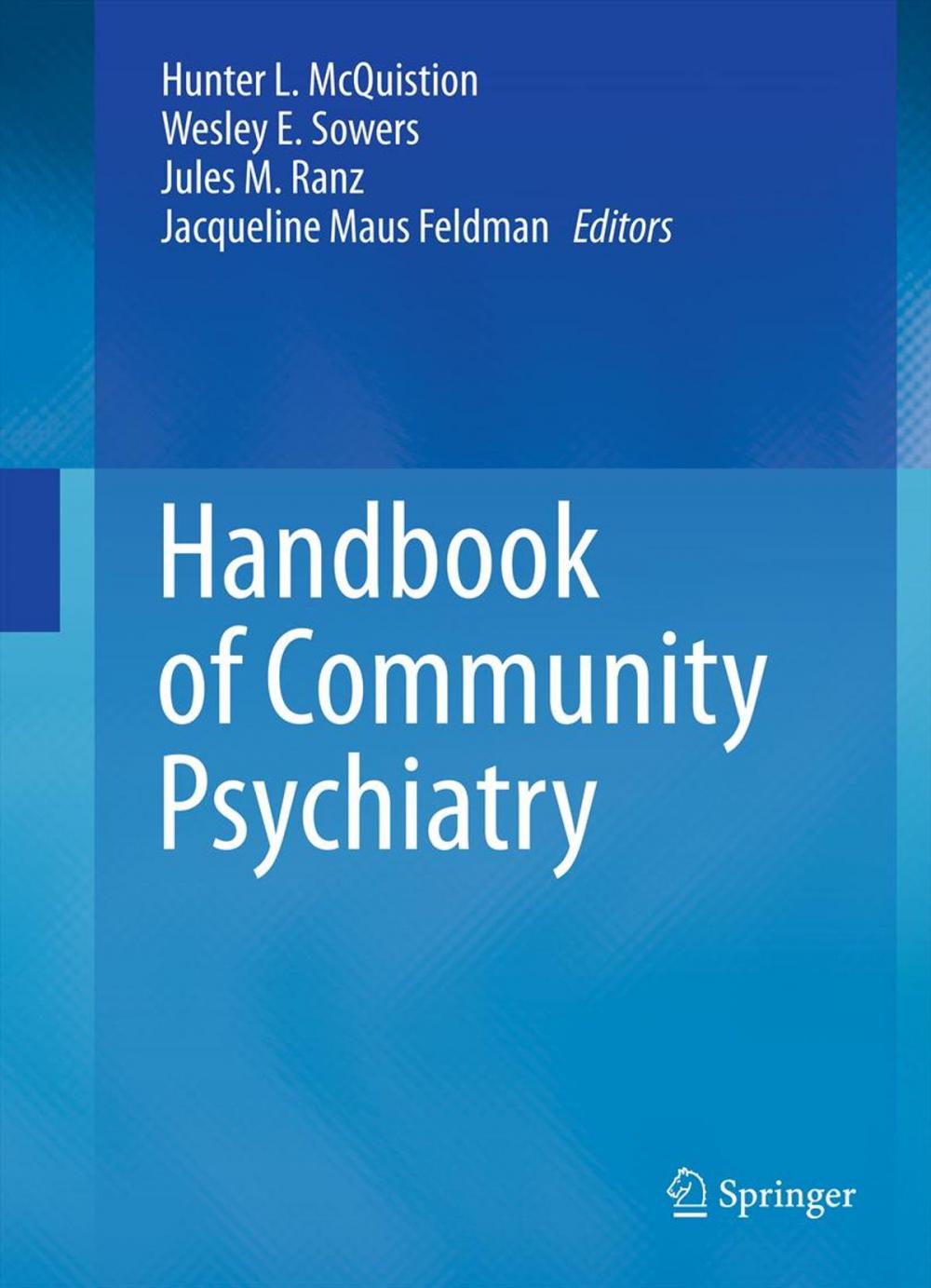 Big bigCover of Handbook of Community Psychiatry