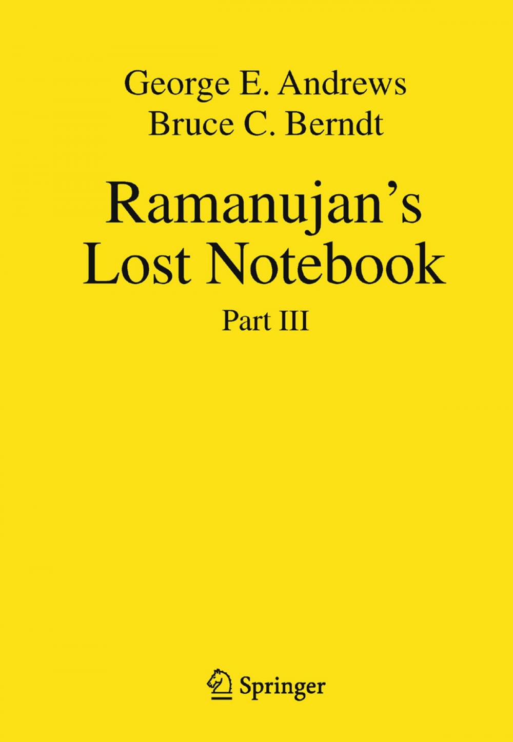 Big bigCover of Ramanujan's Lost Notebook