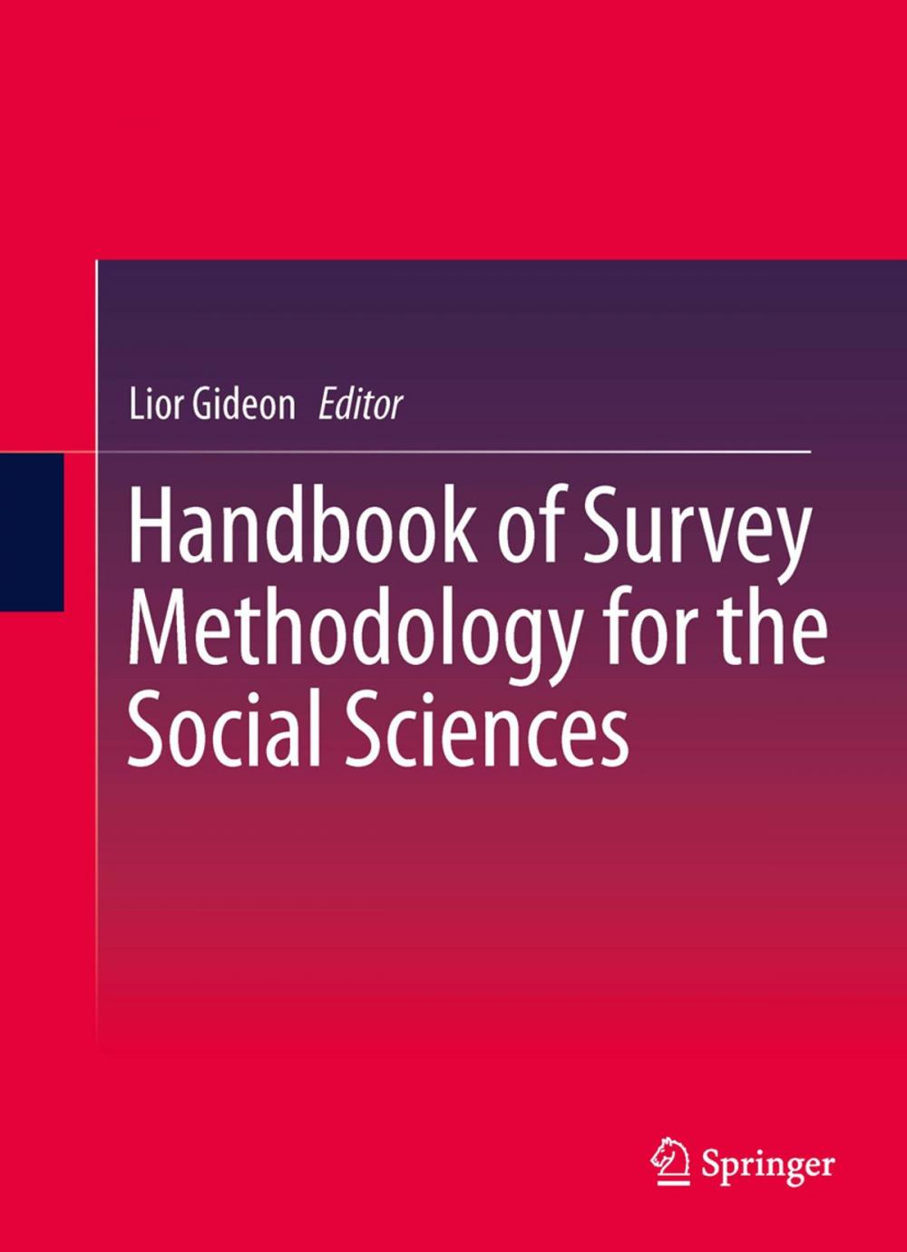 Big bigCover of Handbook of Survey Methodology for the Social Sciences