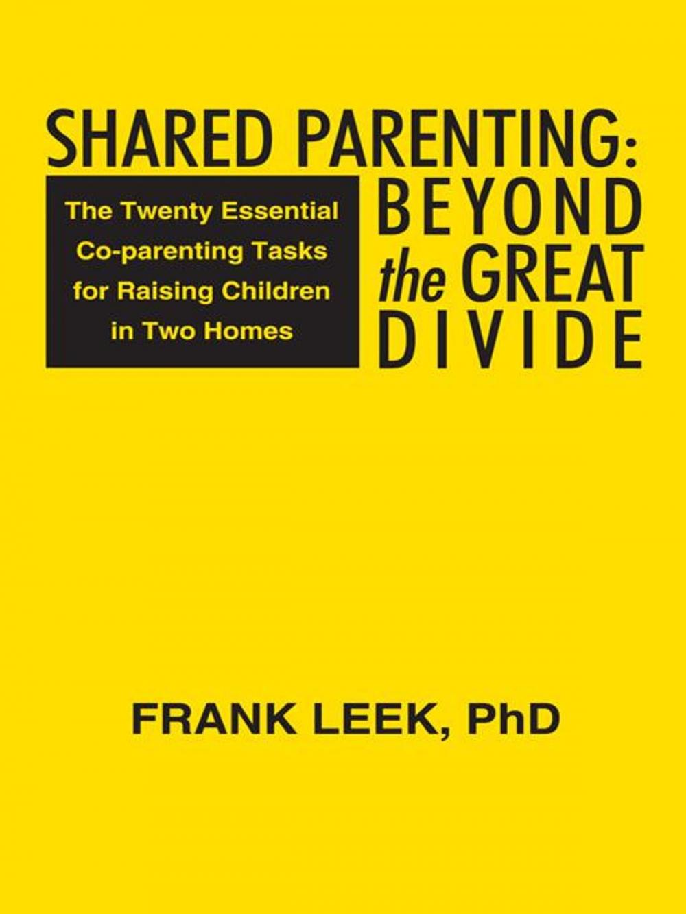 Big bigCover of Shared Parenting: Beyond the Great Divide