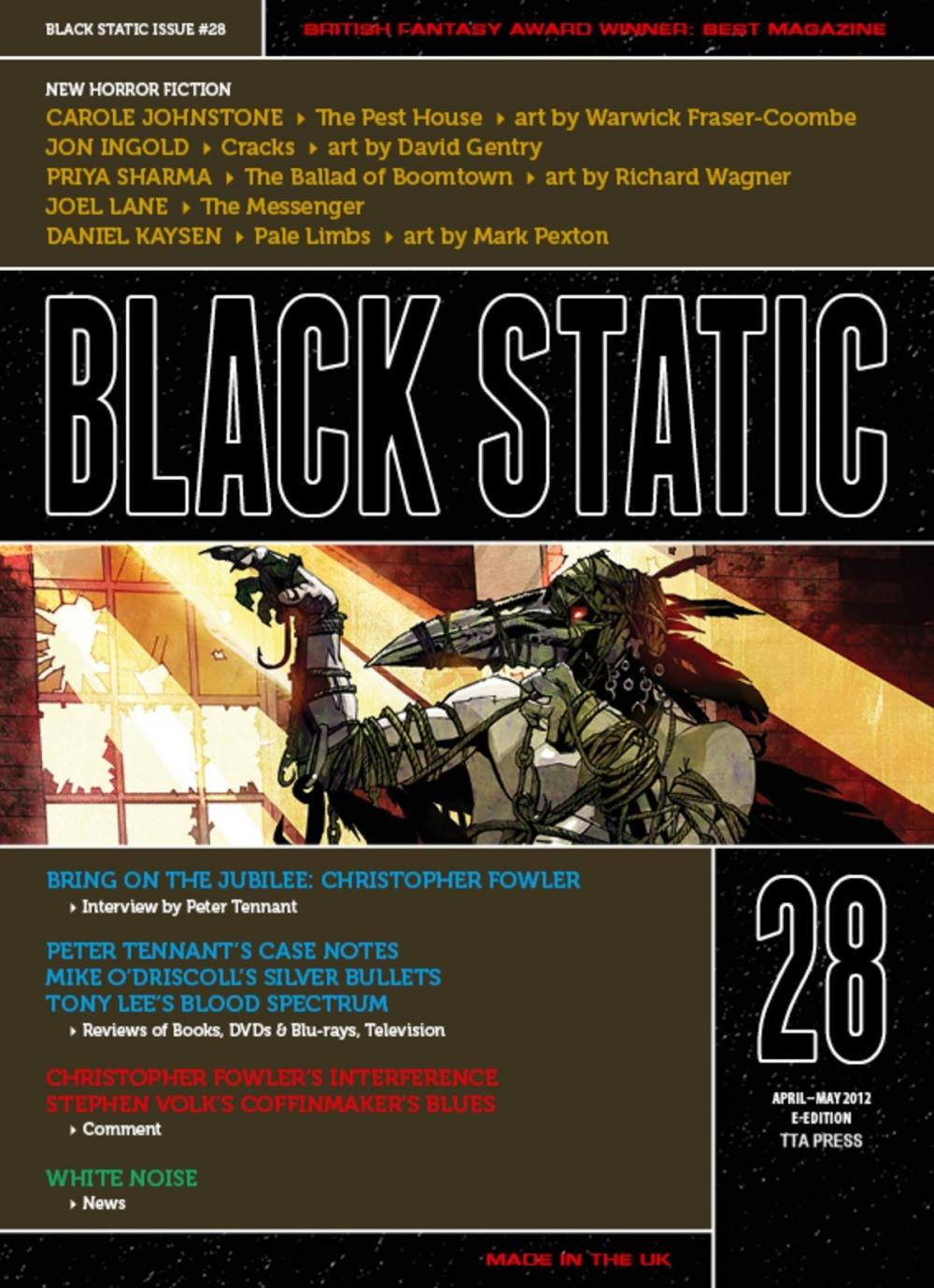 Big bigCover of Black Static #28 Horror Magazine