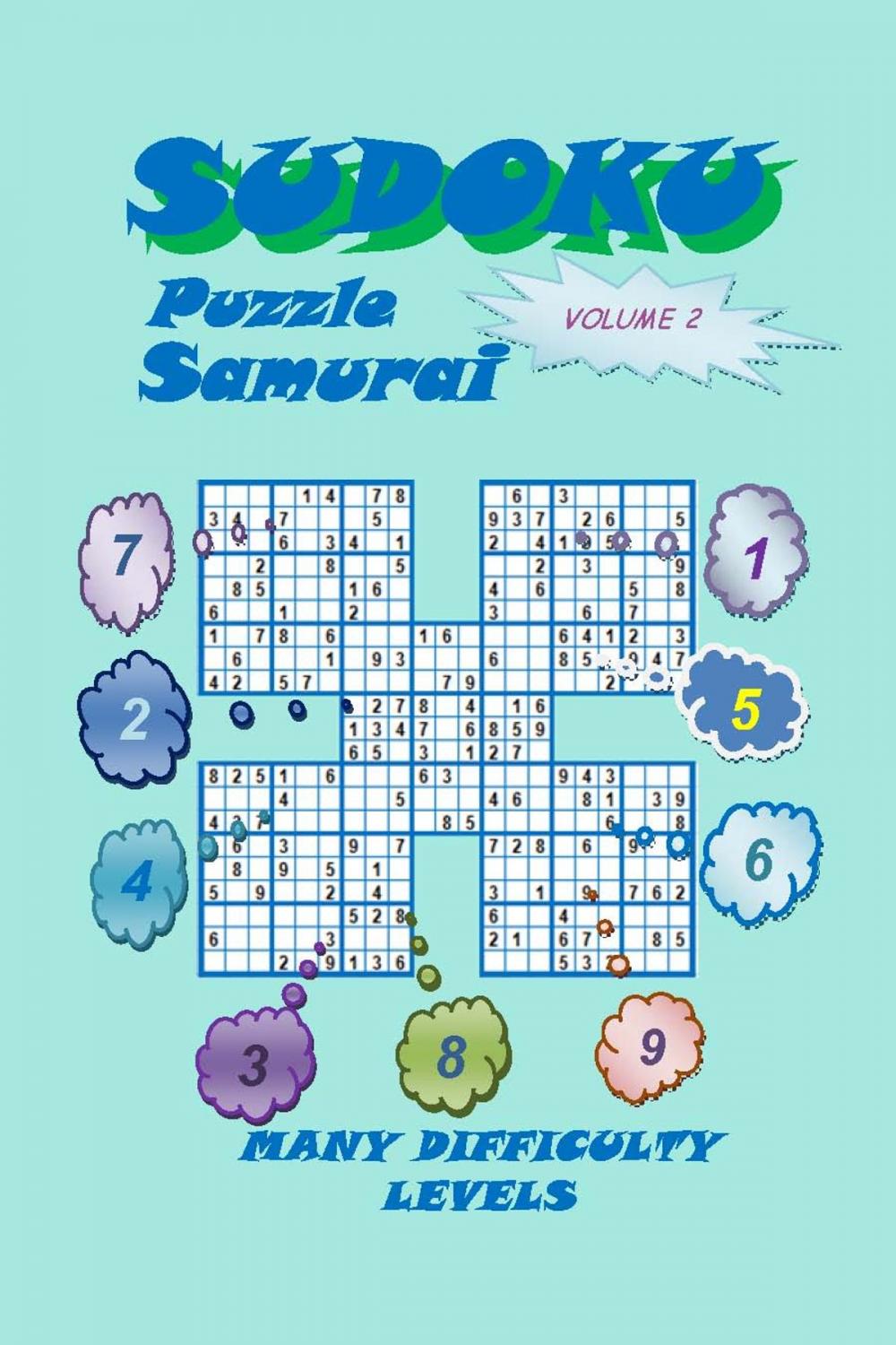 Big bigCover of Sudoku Samurai Puzzle, Volume 2