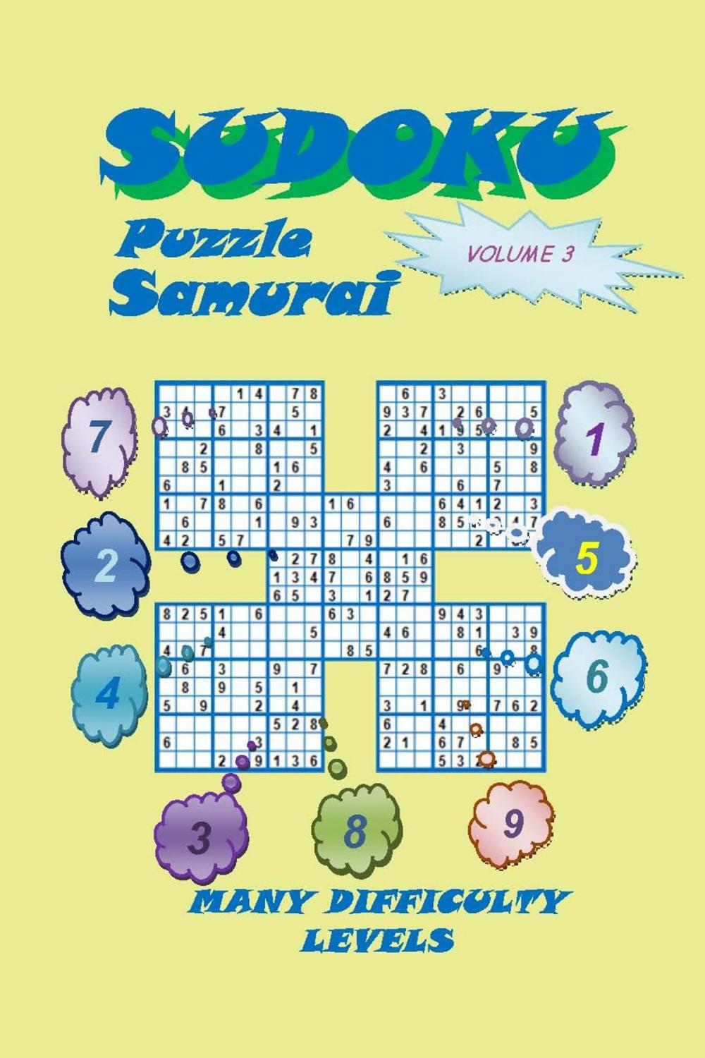 Big bigCover of Sudoku Samurai Puzzle, Volume 3