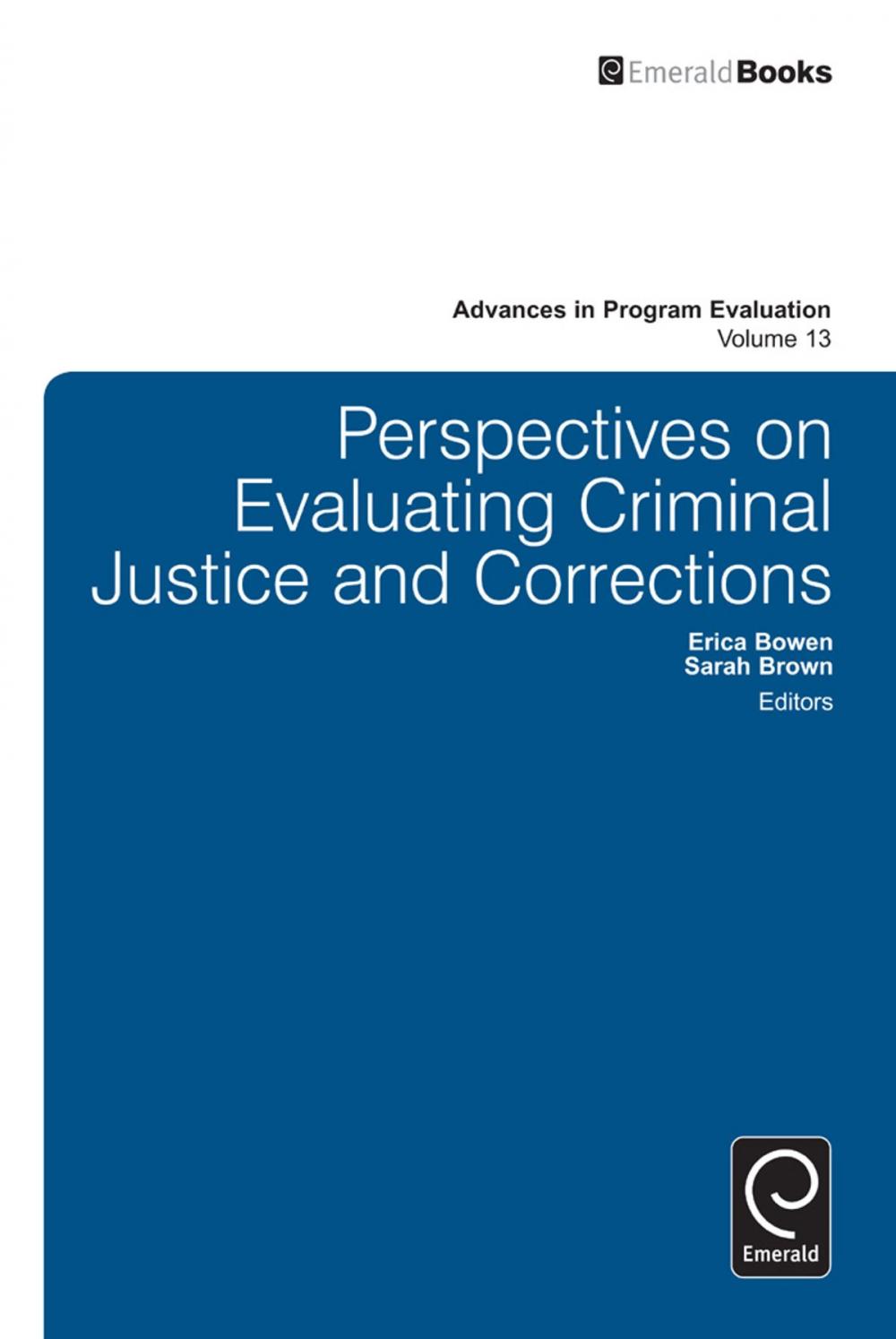 Big bigCover of Perspectives On Evaluating Criminal Justice and Corrections
