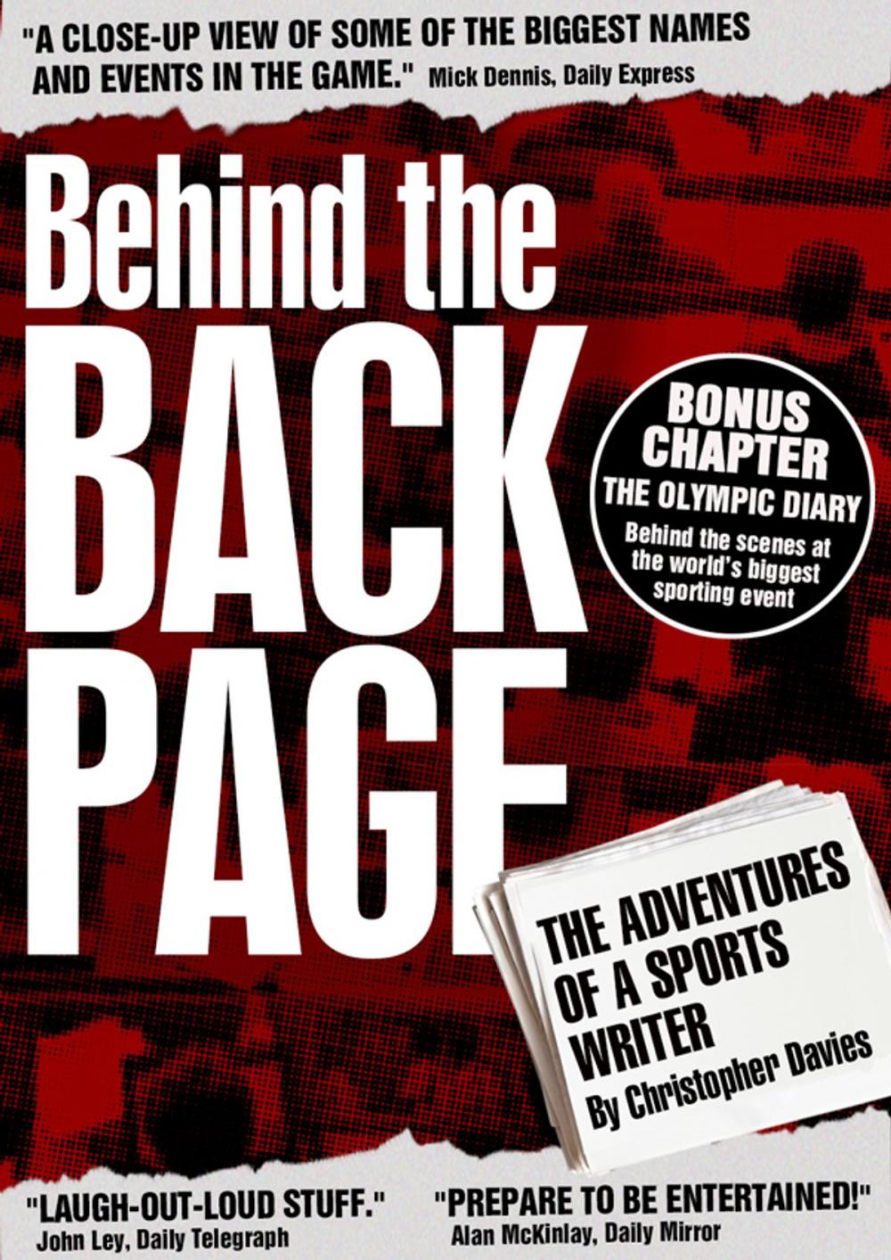 Big bigCover of Behind The Back Page: The Adventures of a Sports Writer