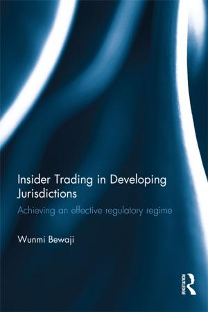 Cover of the book Insider Trading in Developing Jurisdictions by Keith Thomas