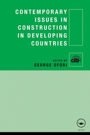 Cover of the book Contemporary Issues in Construction in Developing Countries by Masanobu Taniguchi, Hiroshi Shiraishi, Junichi Hirukawa, Hiroko Kato Solvang, Takashi Yamashita
