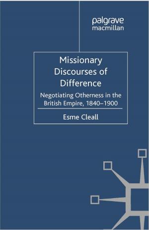 Cover of the book Missionary Discourses of Difference by J. Monckton-Smith, A. Williams, F. Mullane