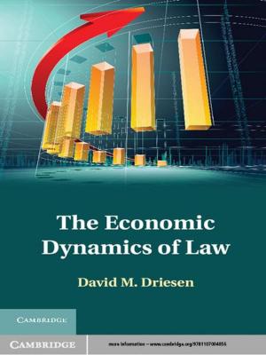 Cover of the book The Economic Dynamics of Law by Jordan D. Rosenblum