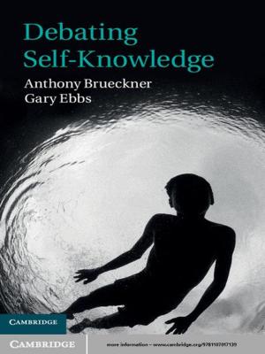 Cover of the book Debating Self-Knowledge by Professor Marcos Cueto, Professor Steven Palmer