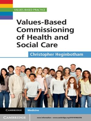 Cover of the book Values-Based Commissioning of Health and Social Care by Dr Elizabeth Leane
